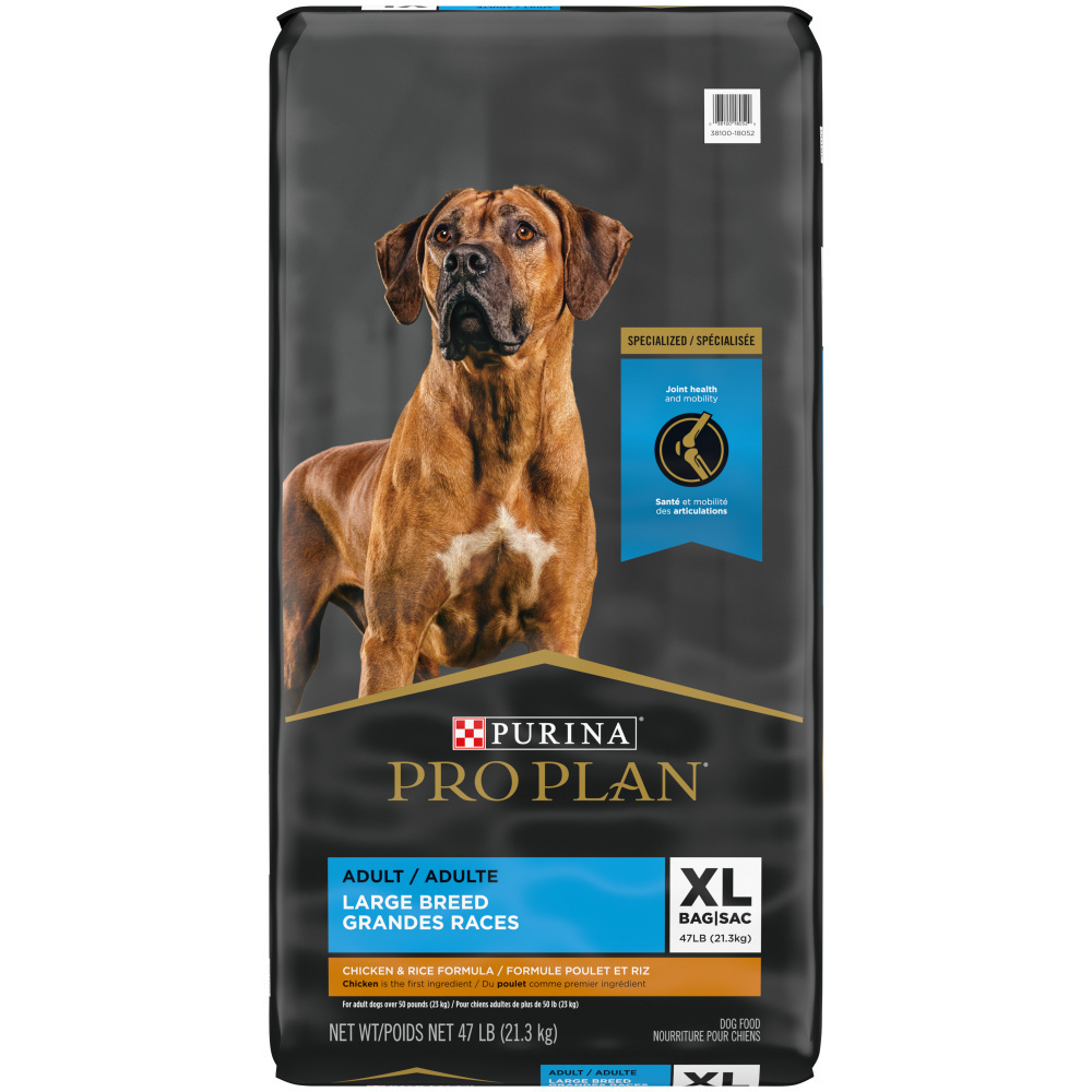 Purina Pro Plan Adult Large Breed Chicken & Rice Dry Dog Food, 34 lbs.