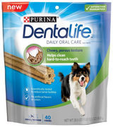 Purina DentaLife Chicken Flavor Dental Chews for Dogs, 28.5 oz. (40 Count)