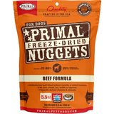 Primal Beef Formula Grain-Free Freeze-Dried Dog Food Nuggets, 14 oz.