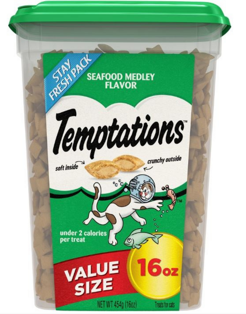 Temptations Seafood Medley Cat Treats, 16 oz.