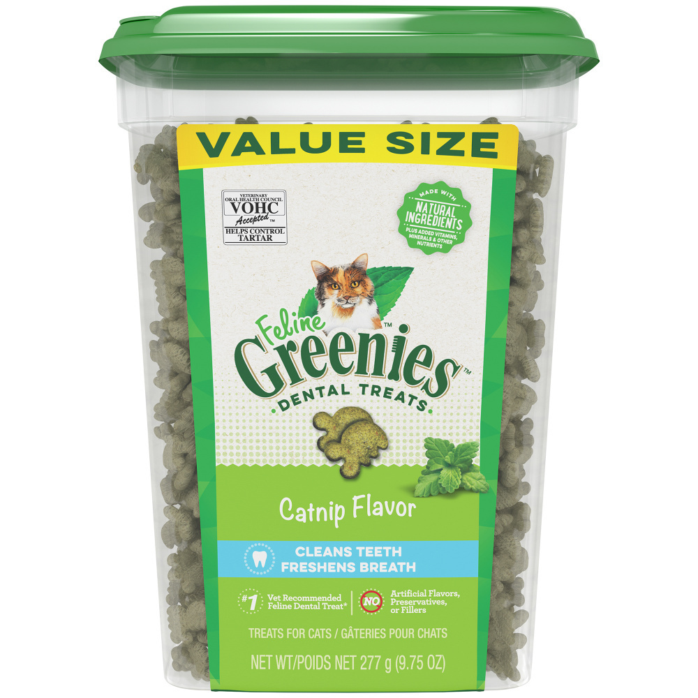 Feline Greenies Catnip Flavor Dental Cat Treats, 9.8 oz.