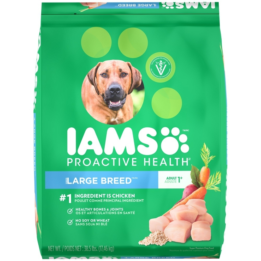 Iams Large Breed Real Chicken Dry Dog Food, 30 lbs.