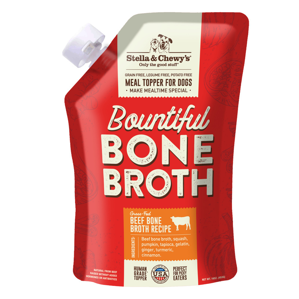 Stella & Chewy's Beef Bone Broth Dog Food Topper, 16 oz.