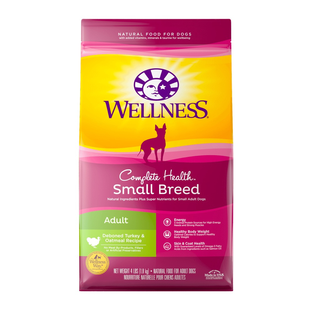 Wellness Small Breed Turkey & Oatmeal Dry Dog Food, 12 lbs.