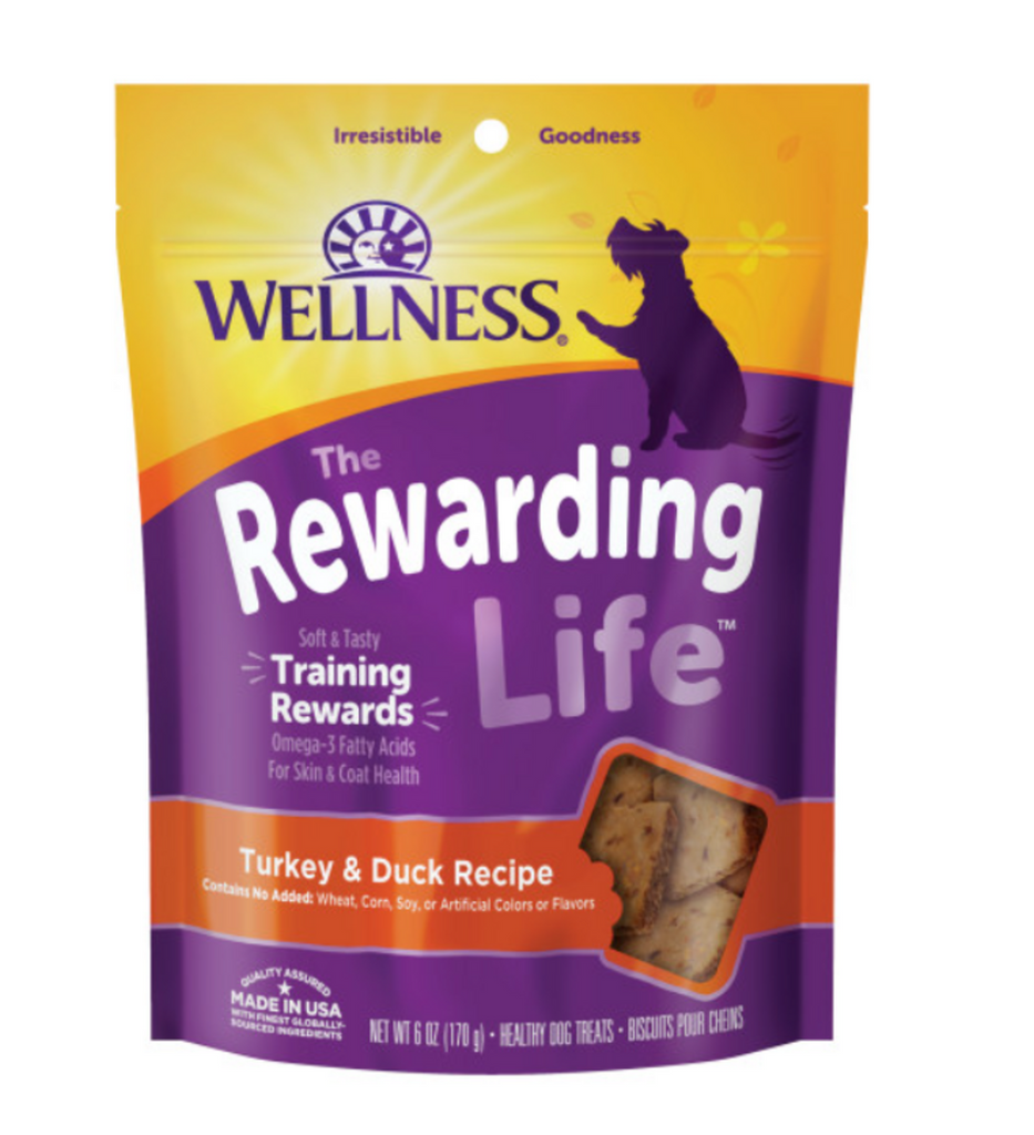 Wellness Soft & Chewy Turkey & Duck Dog Treats, 6 oz.