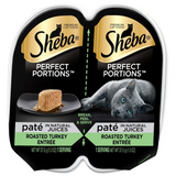 Sheba Roasted Turkey Pate Wet Cat Food, 2.6 oz.