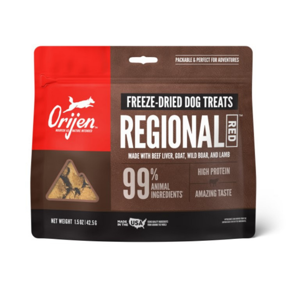 Orijen Regional Red High Protein Dog Treats, 1.5 oz.