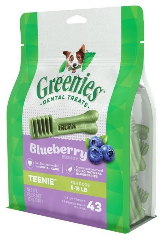 Greenies Teenie Blueberry Flavor Dental Dog Treats 12oz