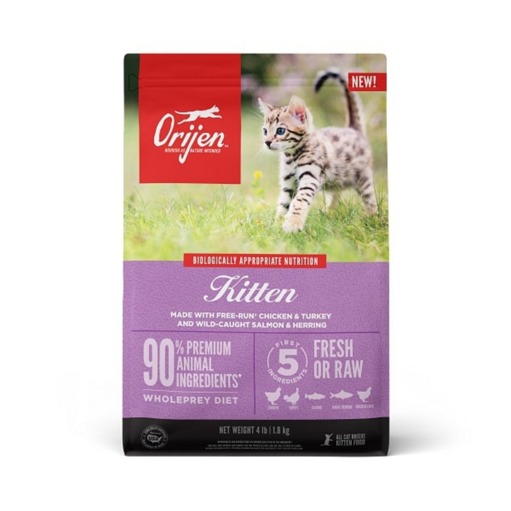 Orijen High Protein Dry Kitten Food, 4 lbs.