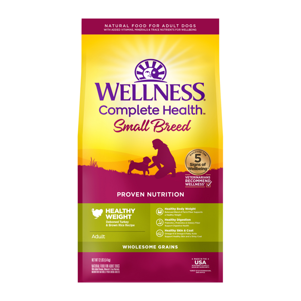 Wellness Healthy Weight Turkey & Rice Dry Dog Food, 12 lbs.
