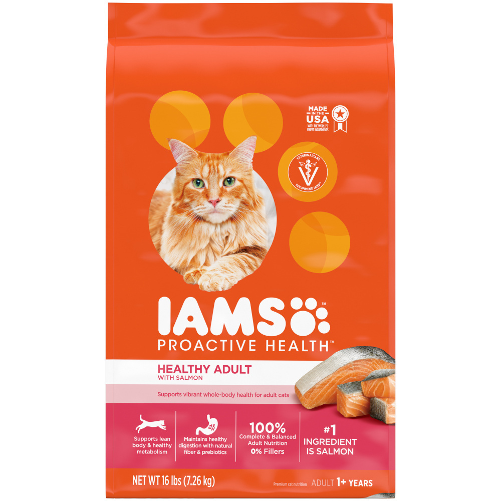 Iams ProActive Health Salmon Dry Cat Food, 7 lbs.