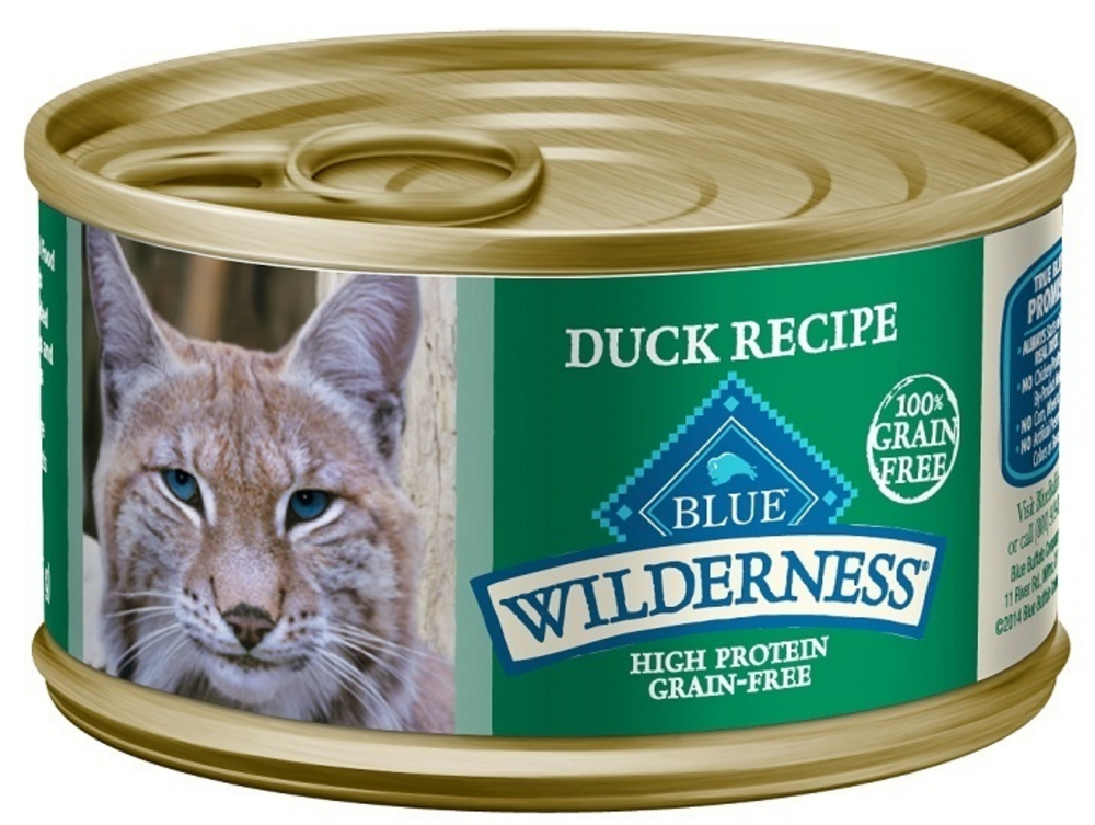 Blue Buffalo Wilderness High-Protein Duck Canned Cat Food, 3 oz.