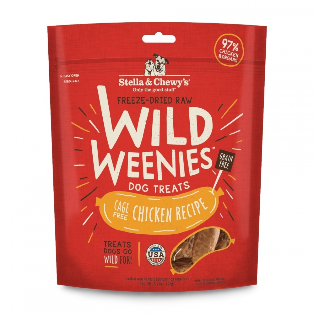 Stella & Chewy's Wild Weenies Chicken Dog Treats, 3.2 oz.