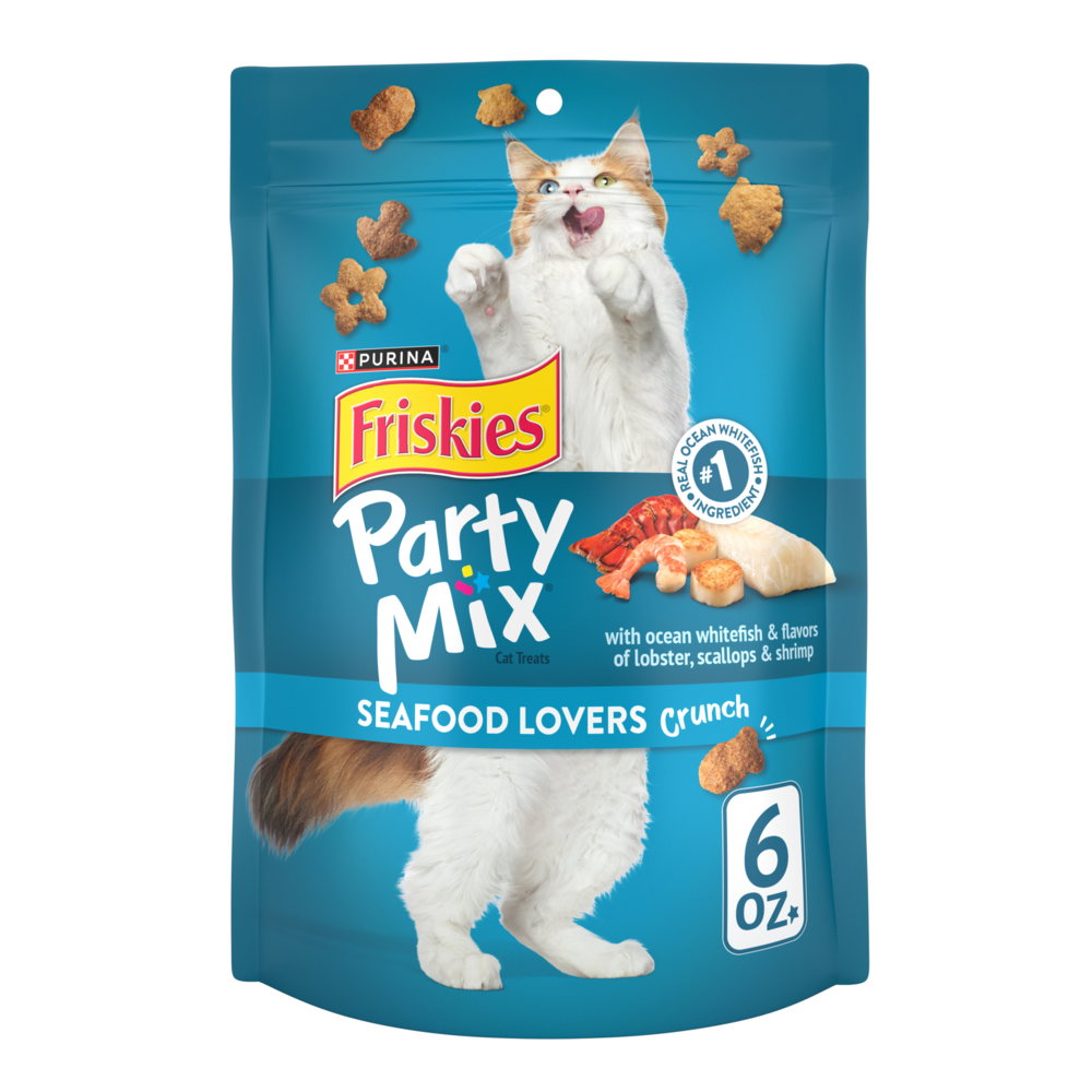 Friskies Party Mix Beachside Crunch Cat Treats, 6 oz.