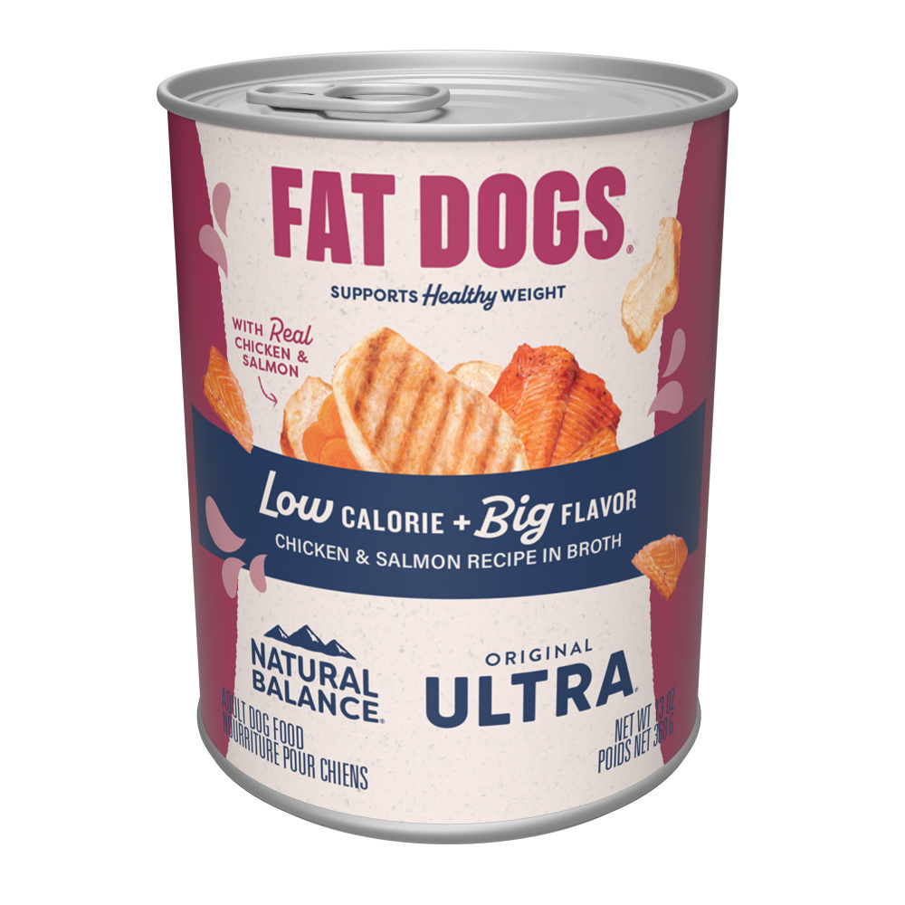 Natural Balance Fat Dogs Targeted Nutrition Chicken & Salmon Formula Wet Dog Food, 13 oz.