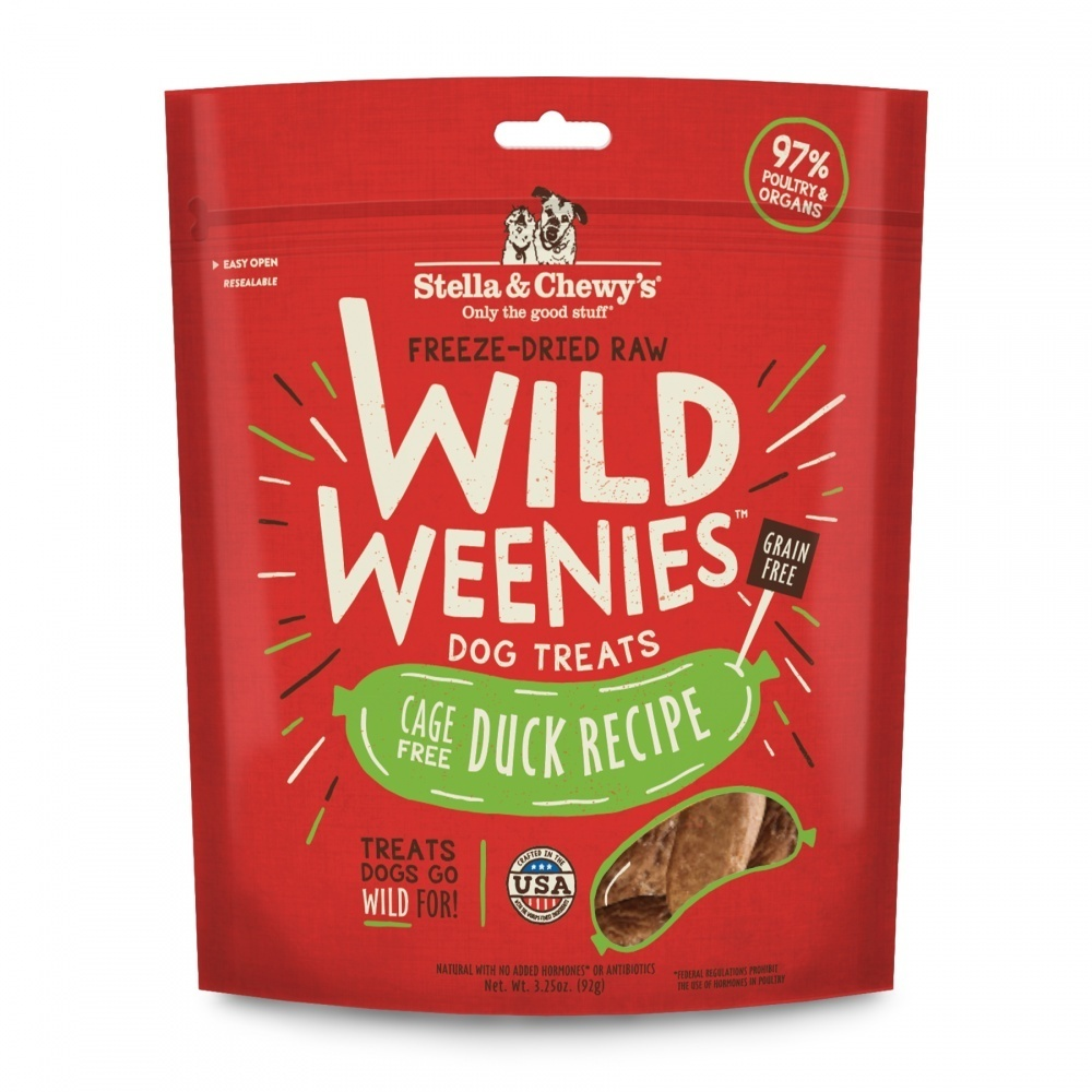 Stella & Chewy's Wild Weenies Duck Dog Treats, 3.2 oz.