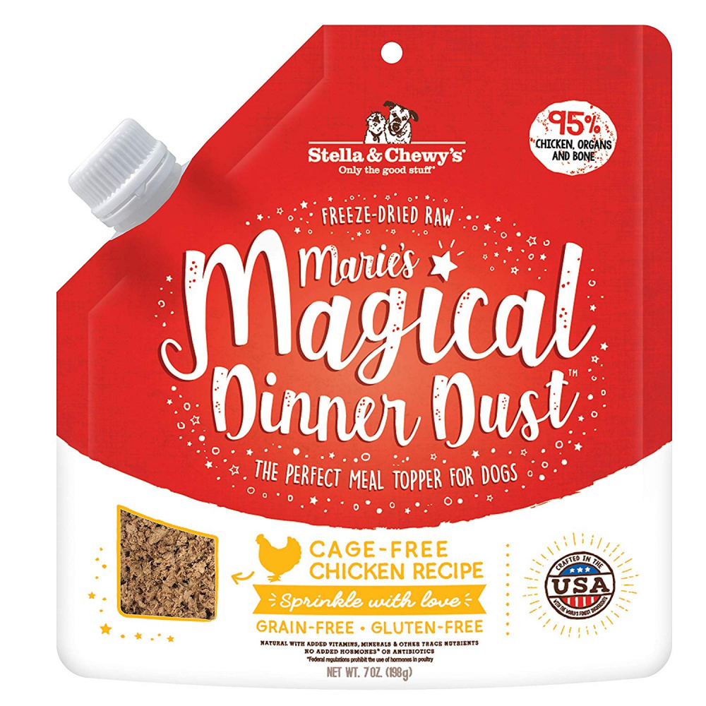 Stella & Chewy's Magical Dinner Dust Chicken Dog Food Topper, 7 oz.