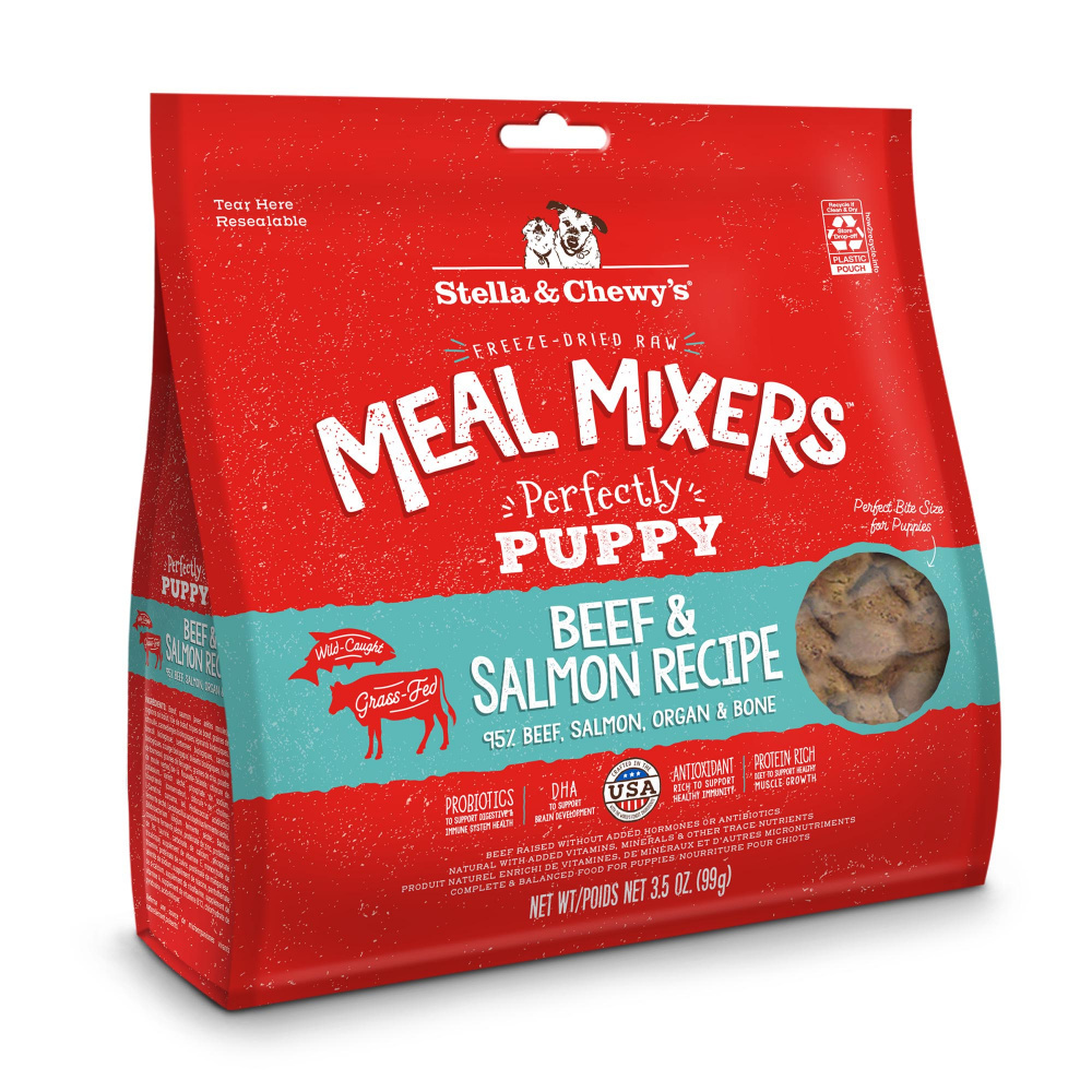 Stella & Chewy's Perfectly Puppy Beef & Salmon Freeze-Dried Puppy Food, 3.5 oz.