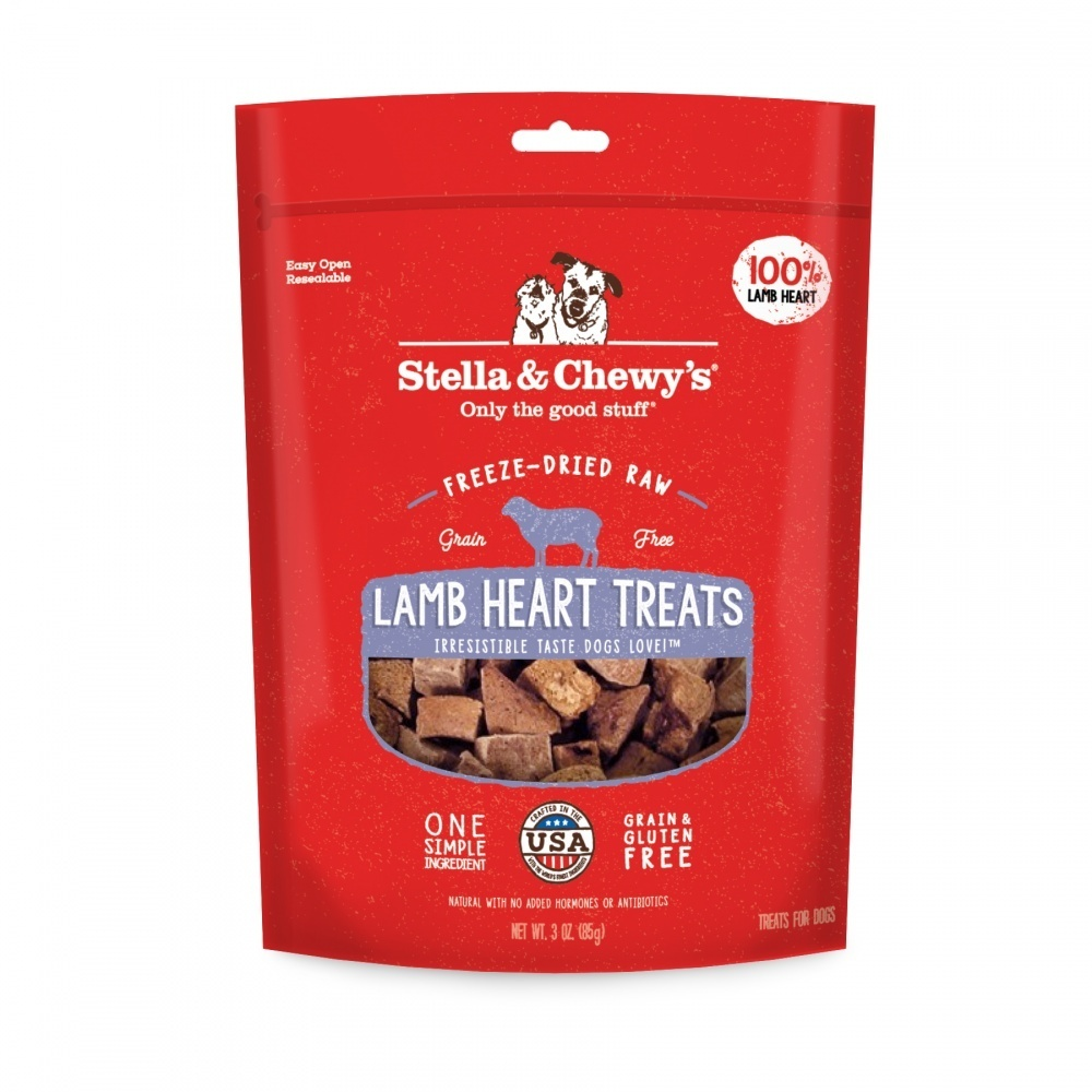 Stella & Chewy's Lamb Heart Dog Treats, 3 oz.