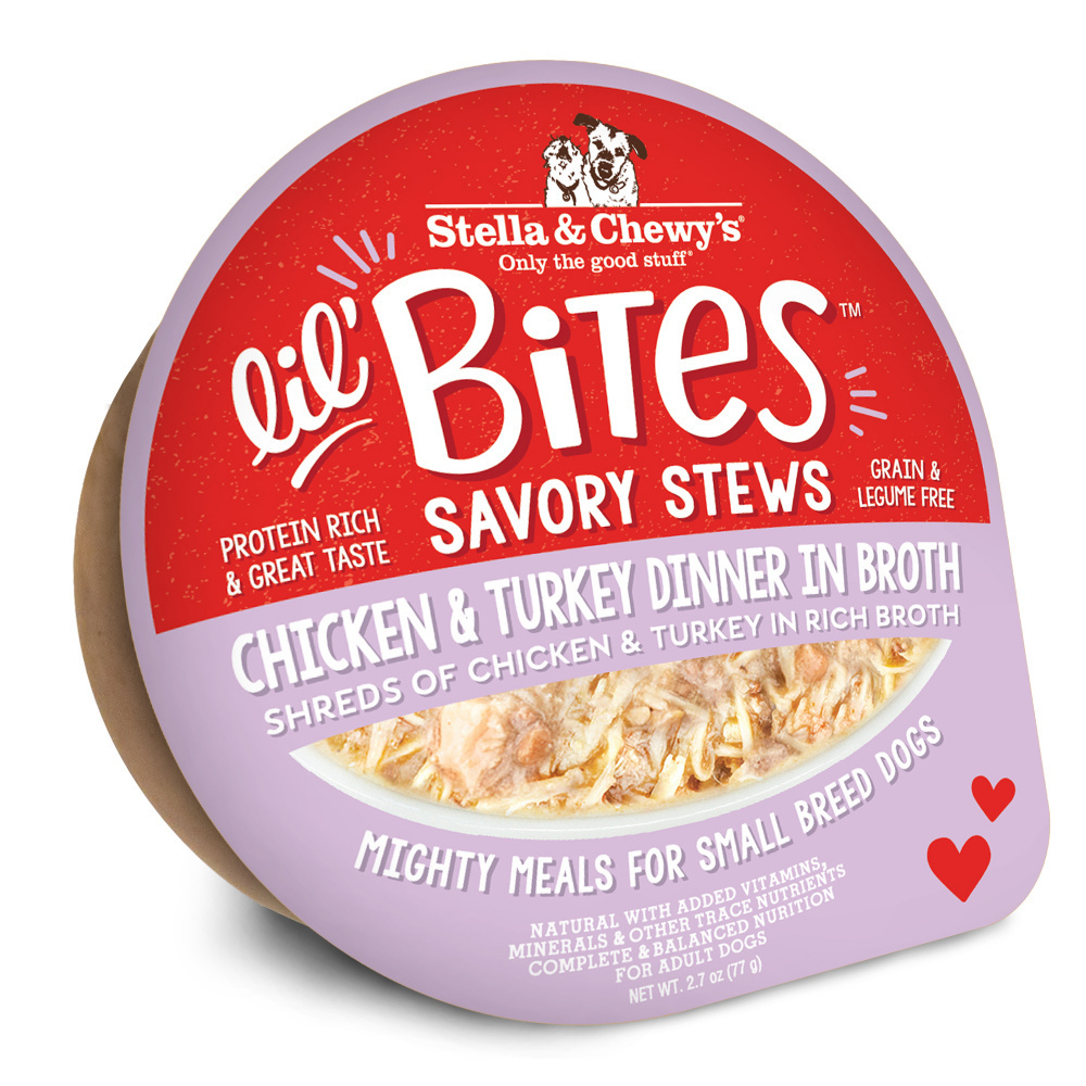 Stella & Chewy's Lil' Bites Savory Stew Chicken & Turkey Wet Dog Food