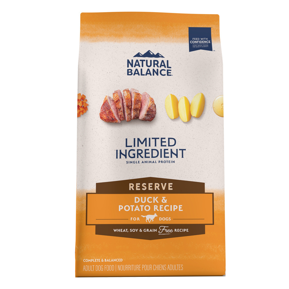 Natural Balance Limited Ingredient Duck & Potato Grain-Free Dry Dog Food, 4 lbs.