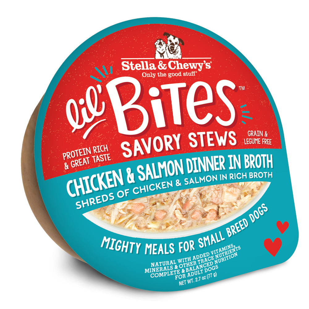 Stella & Chewy's Lil' Bites Savory Stew Chicken & Salmon Wet Dog Food