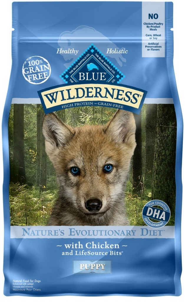 Blue Buffalo Wilderness High-Protein Chicken Dry Puppy Food, 4.5 lbs.
