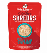 Stella & Chewy's Shredrs Cage-Free Chicken & Salmon in Broth Wet Dog Food, 2.8 oz.