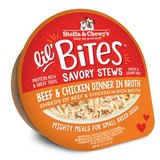 Stella & Chewy's Lil' Bites Beef & Chicken Stew Wet Dog Food, 2.7 oz.
