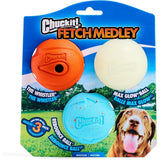 Chuckit! Fetch Medley Dog Balls, Medium (3 Pack)