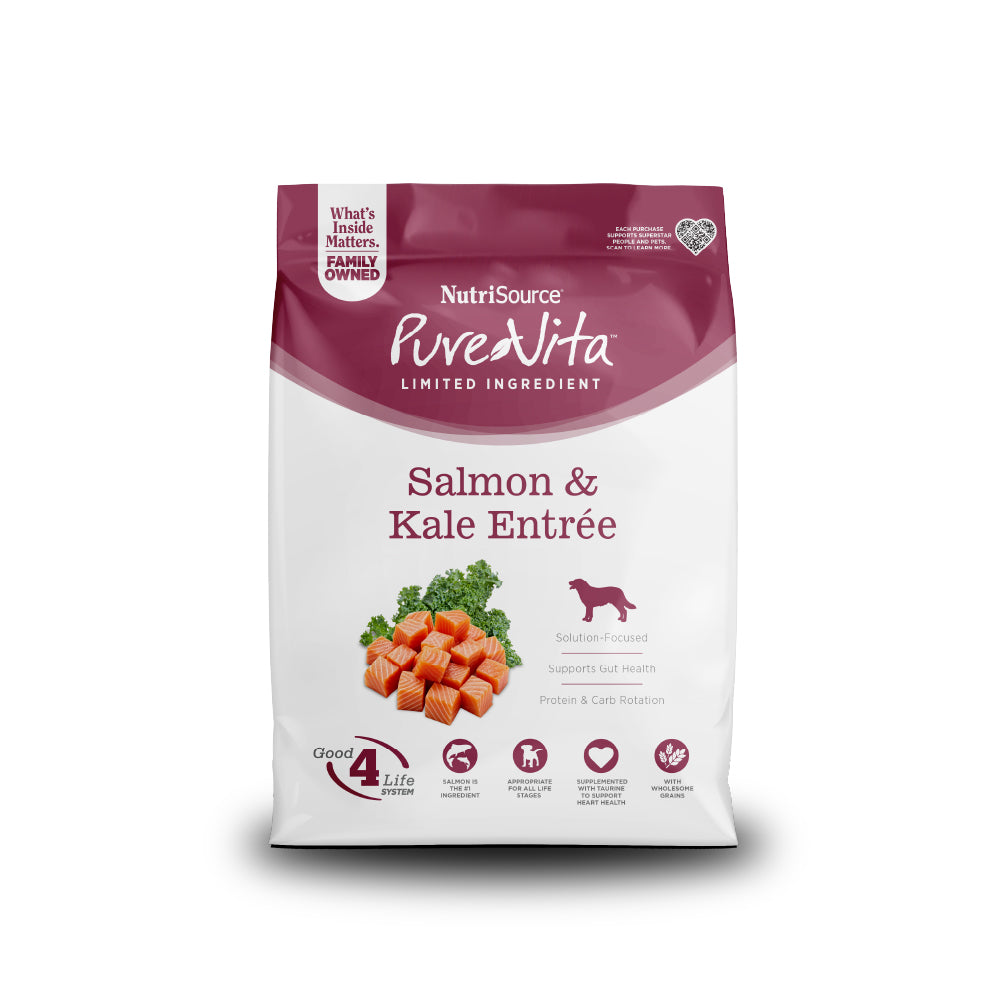 PureVita Salmon & Kale Dry Dog Food, 25 lbs.