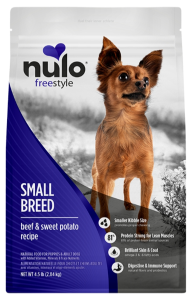 Nulo FreeStyle Beef & Sweet Potato Small Breed Grain-Free Dry Dog Food, 4.5 lbs.