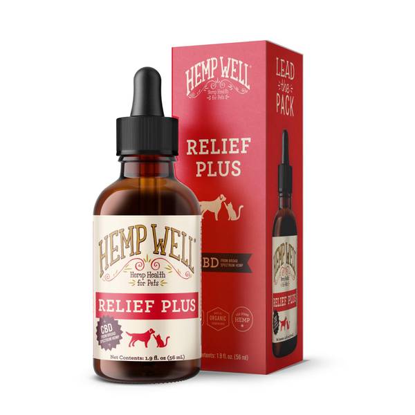 Hemp Well Relief Plus Oil for Pets, 2 oz.