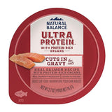 Natural Balance Ultra Protein Salmon Recipe with Organs Cuts in Gravy Wet Cat Food, 2.7 oz.