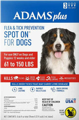 Adams Plus Flea & Tick Spot On for Extra Large Dogs (61-150 lbs.)