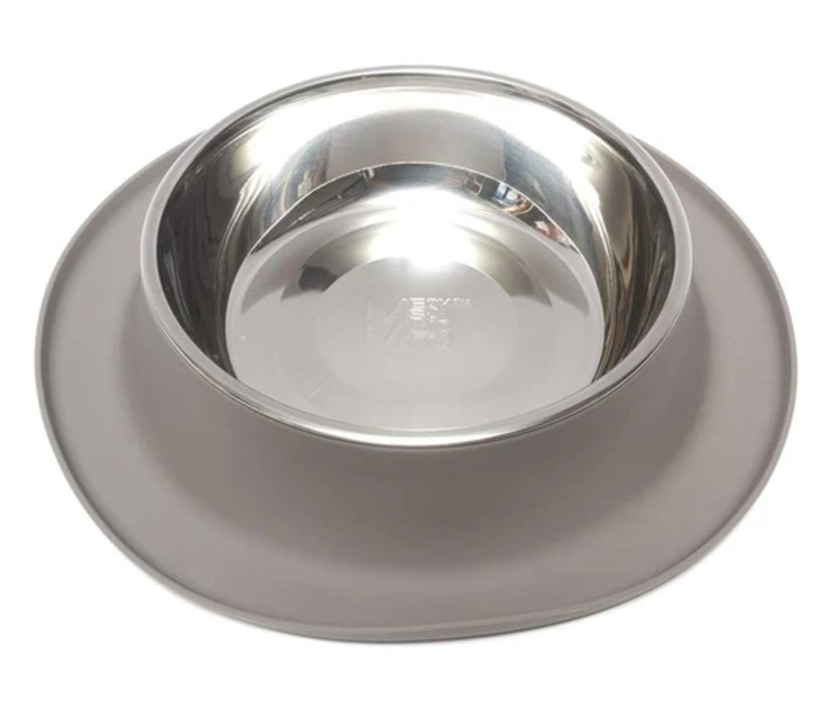 Messy Mutts Stainless Steel Dog Feeder with Non-Slip Silicone Base, 11.8 oz.