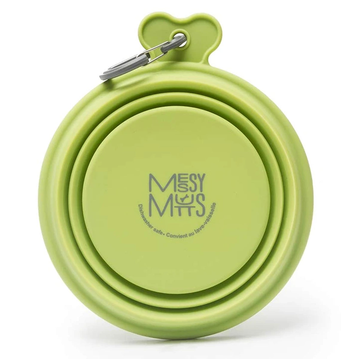 Messy Mutts Portable Silicone Collapsible Travel Pet Bowl