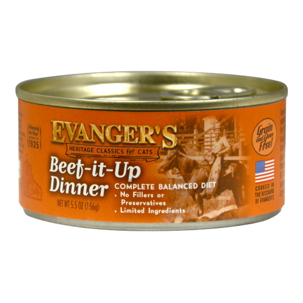 Evanger's Beef It Up Dinner Wet Cat Food, 5.5 oz.