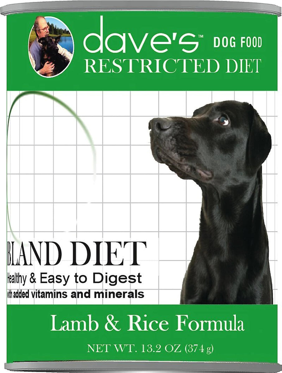 Dave's Pet Food Bland Diet Lamb & Rice Wet Dog Food, 13.2 oz.