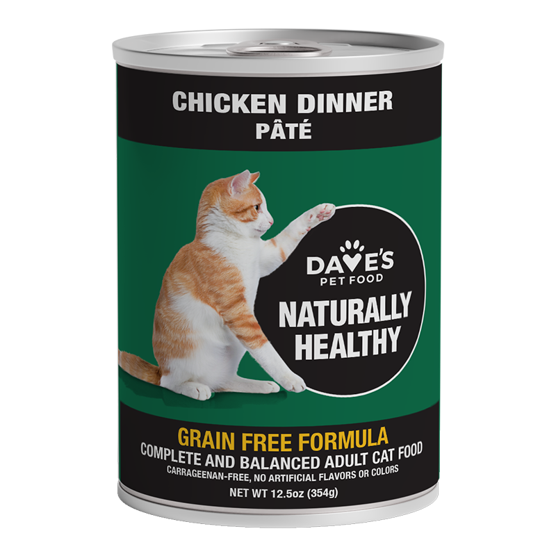 Dave's Pet Food Naturally Healthy Chicken Wet Cat Food, 12.5 oz.