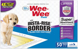 Four Paws Wee-Wee Super Absorbent Dog Pee Pads with Insta-Rise Border, 22 x 23 in. (50 Count)