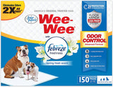 Four Paws Wee-Wee Febreze Freshness Odor Control Dog Pads, 100 Count