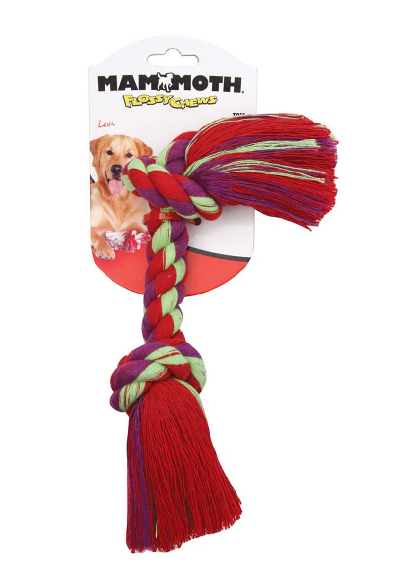 Mammoth Flossy Chews Colored Rope Bone, 16 in.