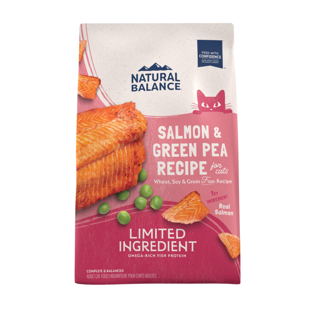 Natural Balance Limited Ingredient Salmon & Green Pea Dry Cat Food, 4 lbs.