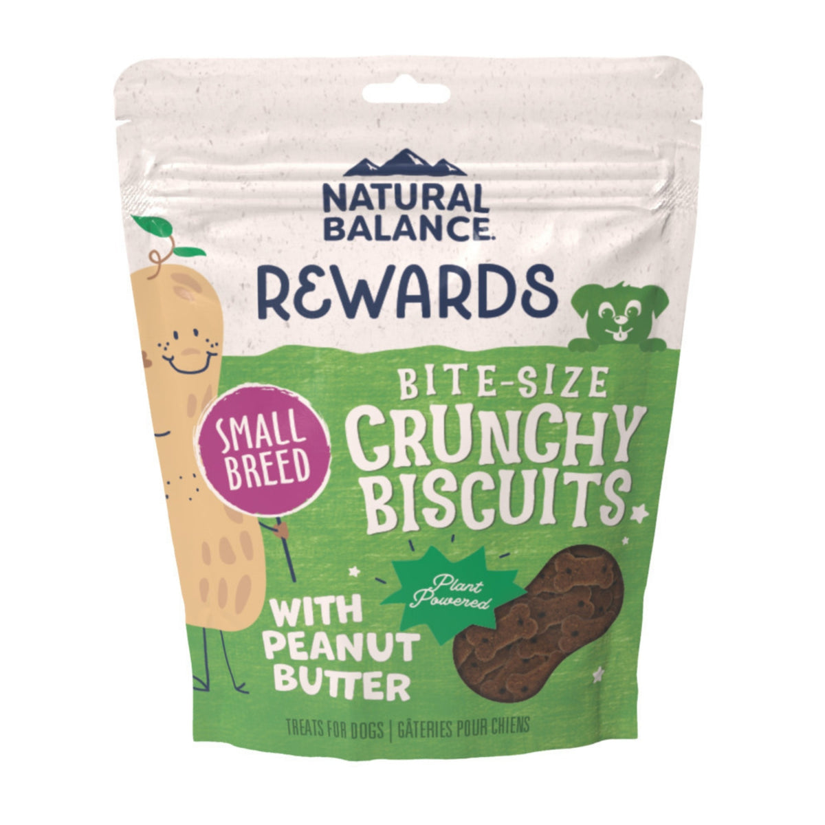 Natural Balance Crunchy Peanut Butter Dog Treats, 8 oz.
