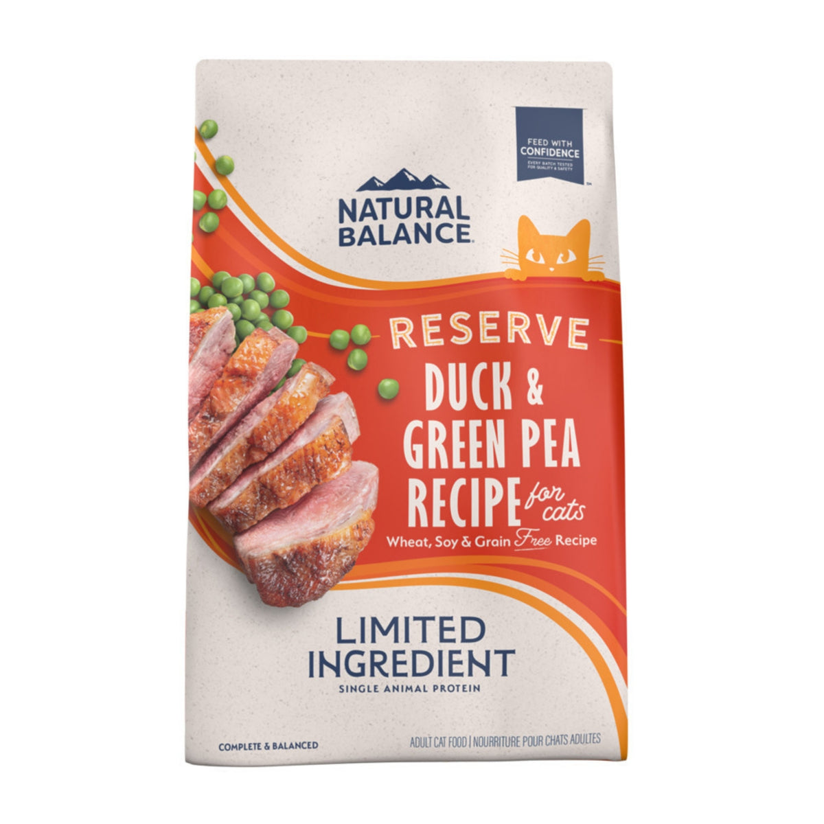 Natural Balance Limited Ingredient Duck & Green Pea Dry Cat Food, 4 lbs.