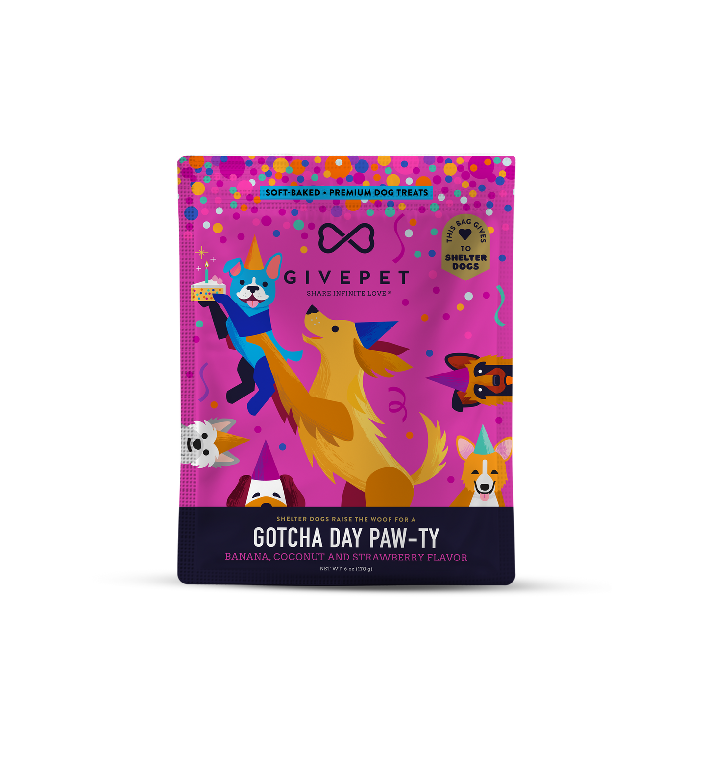 GivePet Gotcha Day Dog Treats, 6 oz.
