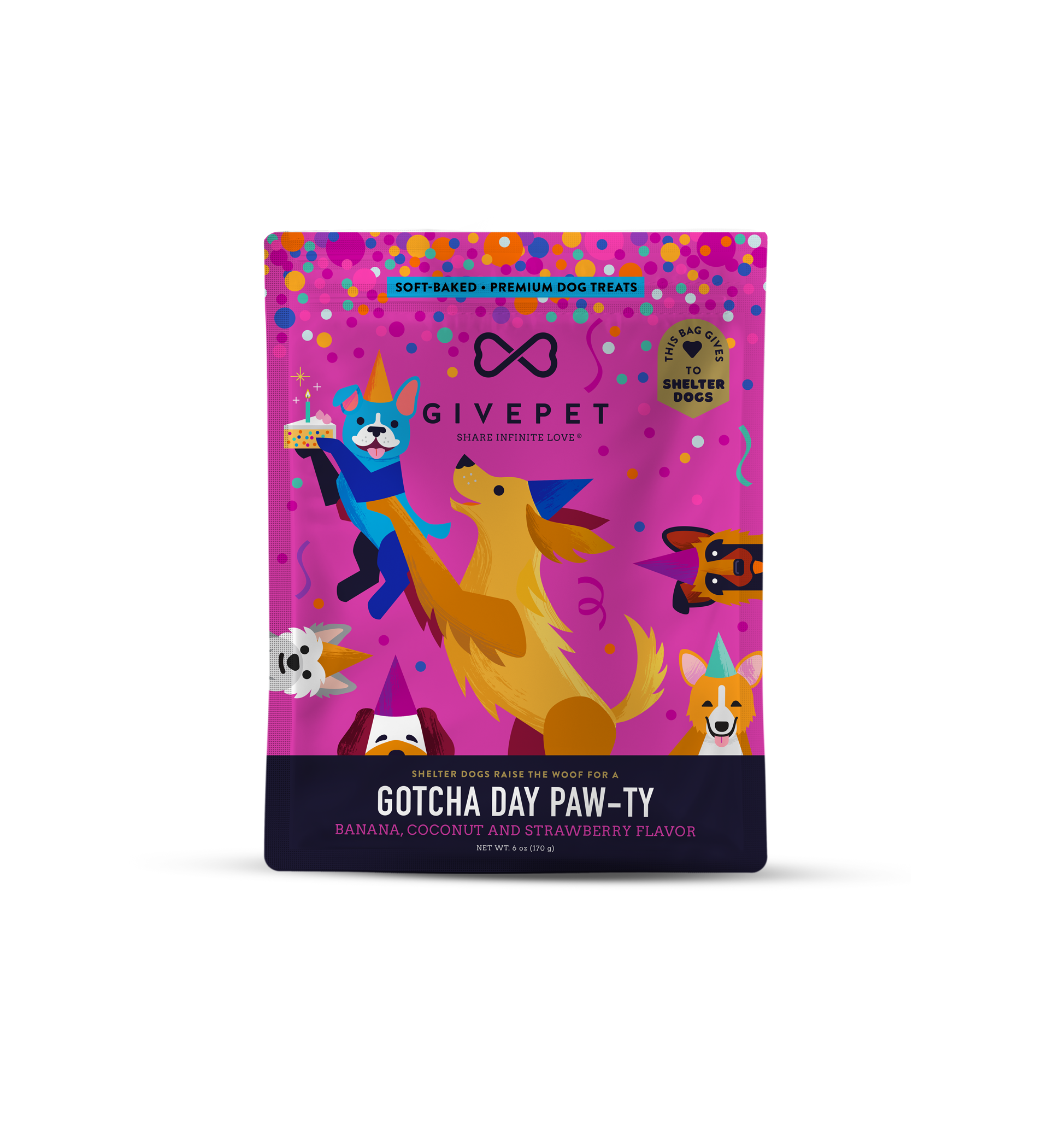 GivePet Gotcha Day Dog Treats, 6 oz.