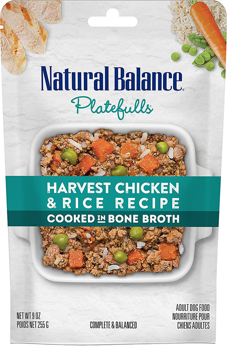 Natural Balance Original Ultra Platefulls Harvest Chicken & Rice Wet Dog Food, 9 oz.