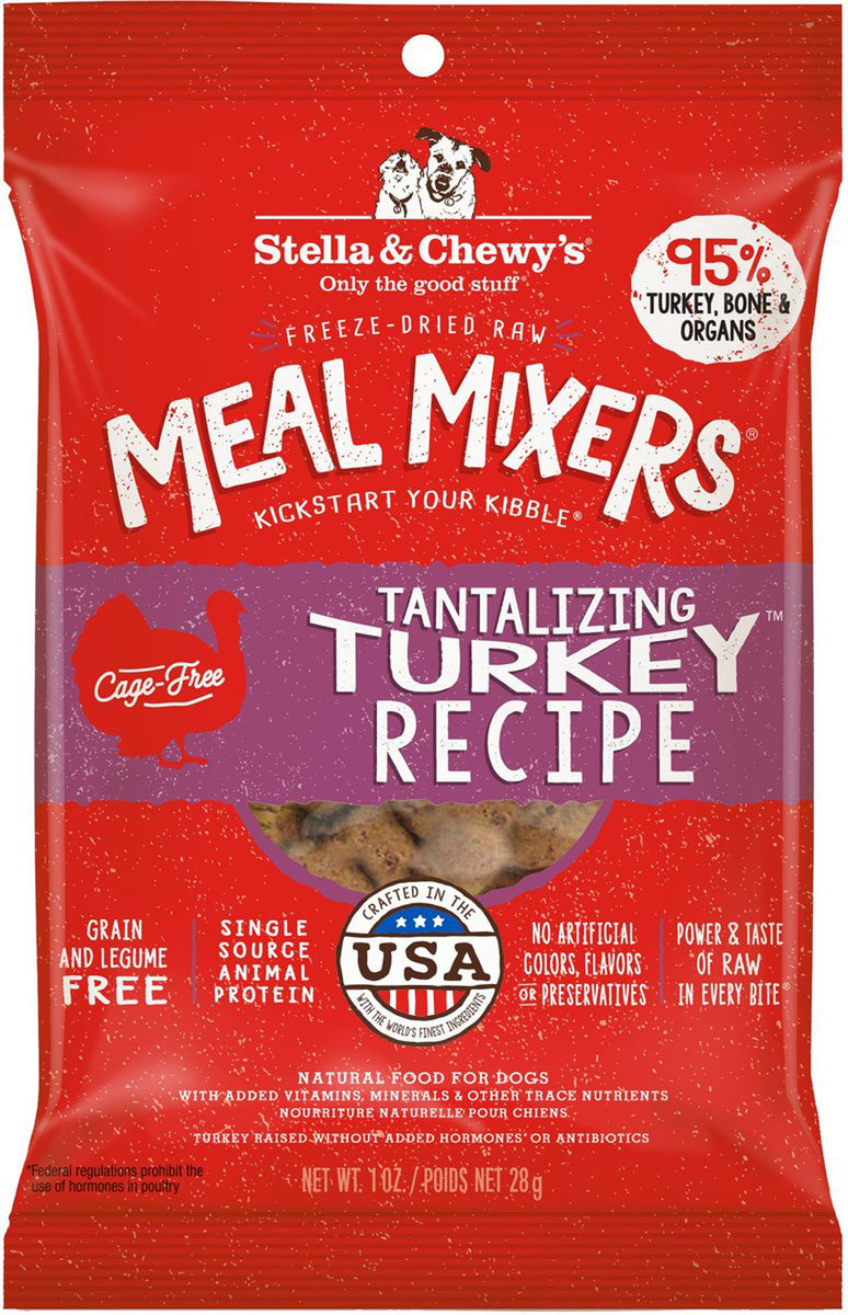 Stella & Chewy's Tantalizing Turkey Meal Mixers Freeze-Dried Cat Food Topper, 1 oz.